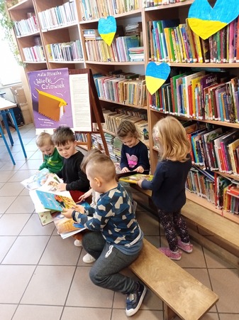 spotkanie z przedszkolakami w bibliotece
