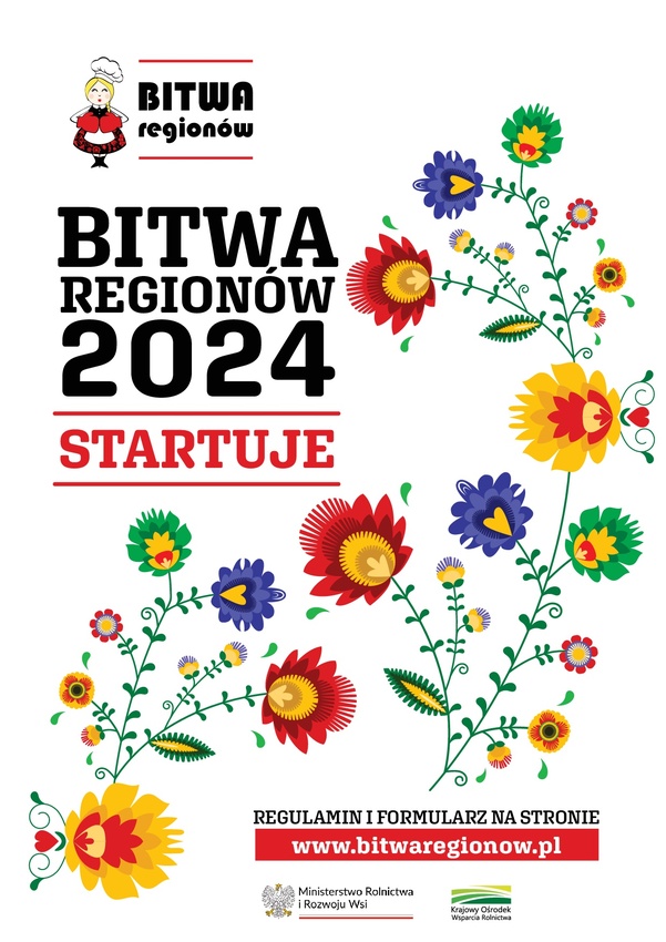 plakat konkursu Bitwa Regionów 2024