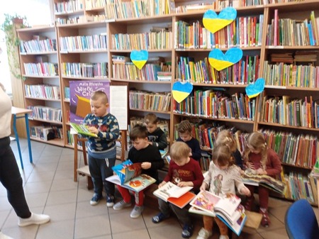 spotkanie z przedszkolakami w bibliotece