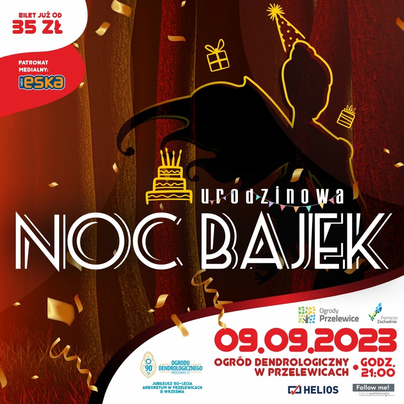 ikonografika - plakat noc bajek w Przelewicach